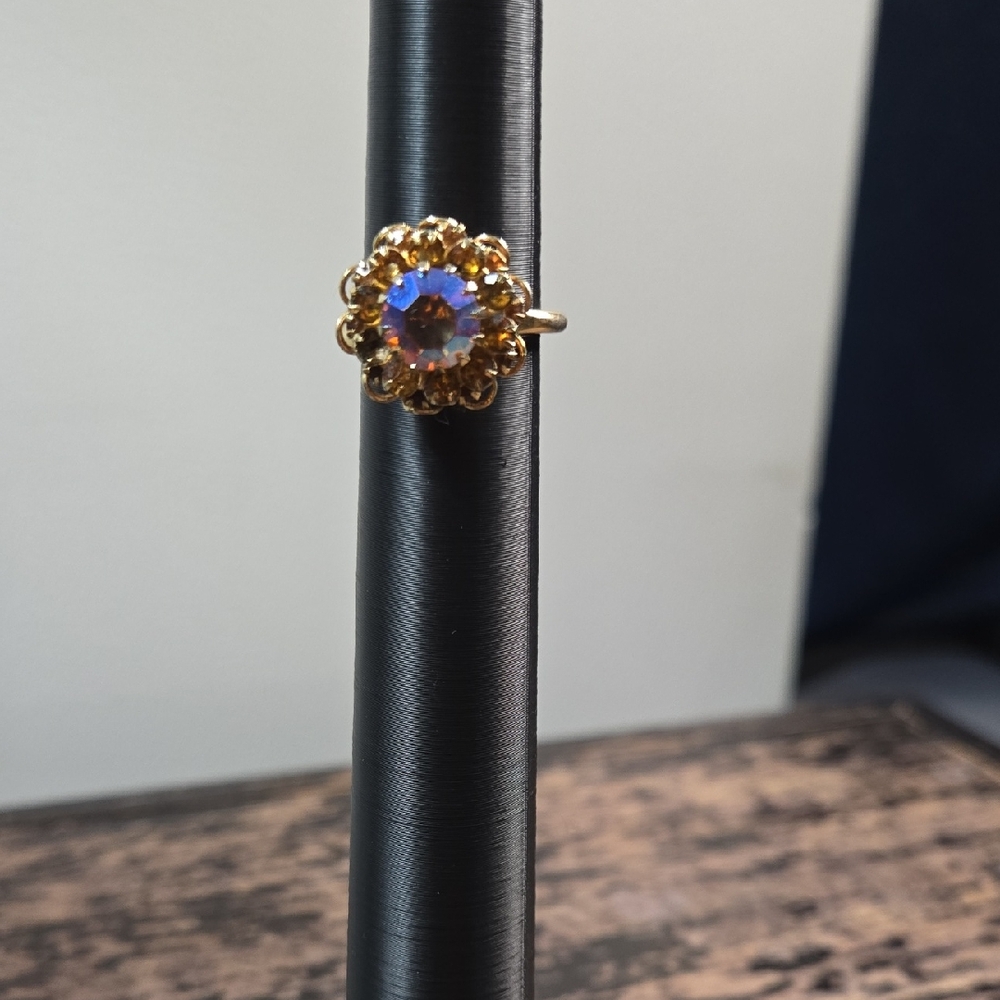 Sarah Coventry Vintage Aurora Borealis Ring